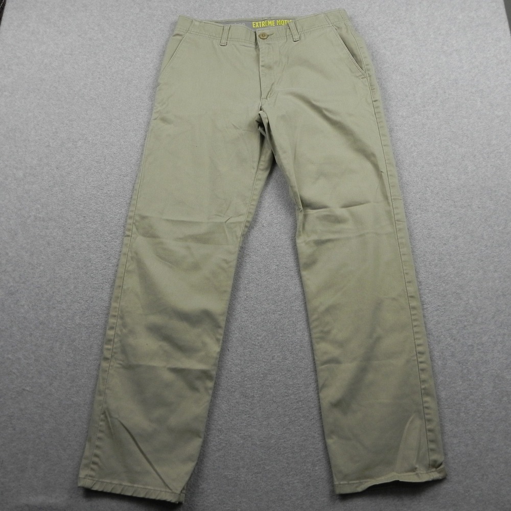 Lee Extreme Motion Pants Mens 32x32 Straight Tapered Tan Khaki Chino Performance